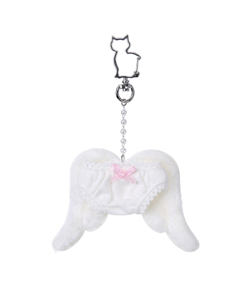 Panty Angel Keyring - White