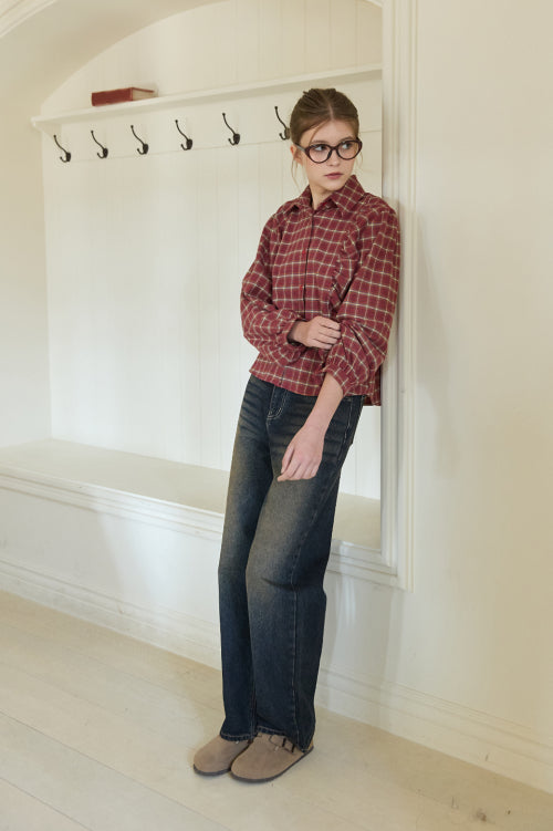 Tow Wide Jeans (deep blue)