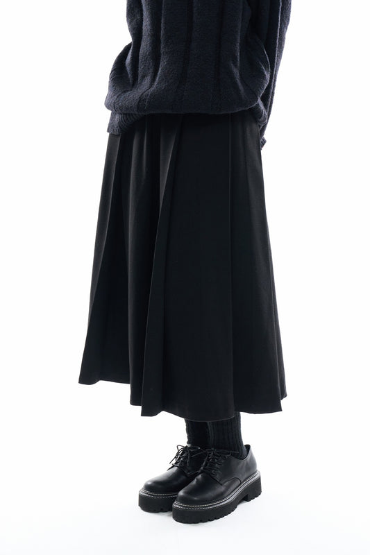 Clare wool pleats skirt