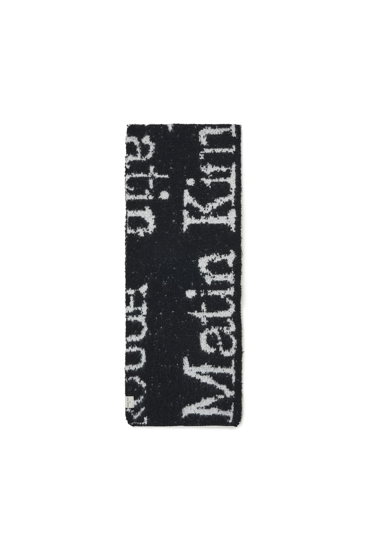 CRACKED LOGO MUFFLER IN BLACK