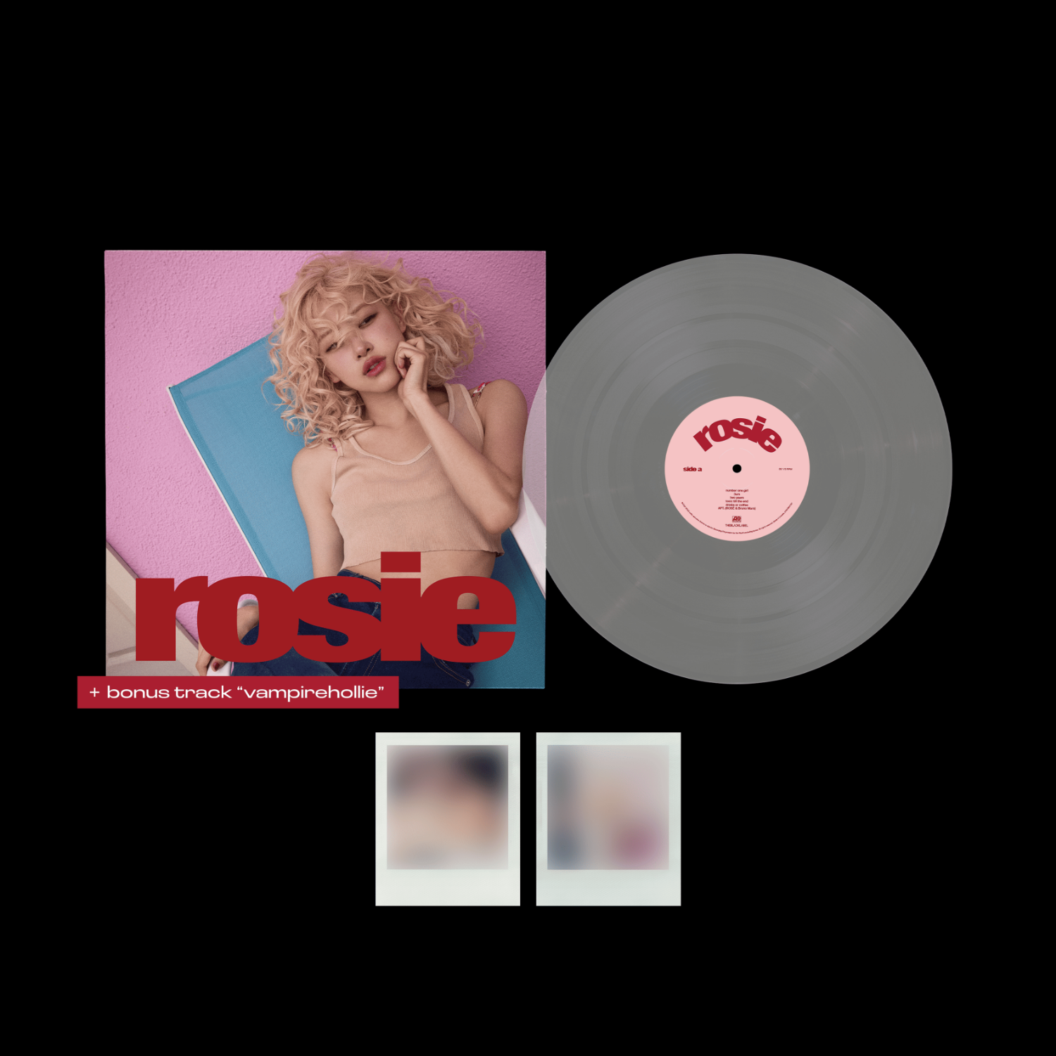 ROSÉ first studio album ‘rosie’ vinyl (vampirehollie edition clear) - YG SELECT