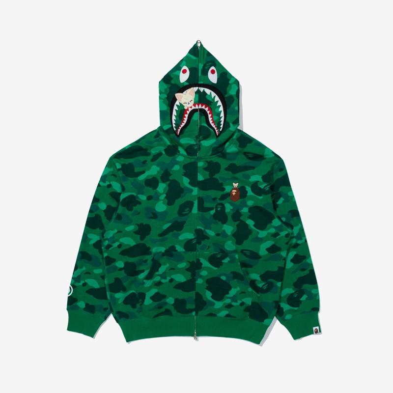 BAPE X Stray Kids FoxI.Ny SHARK FULL ZIP HOODIE M (I.N)