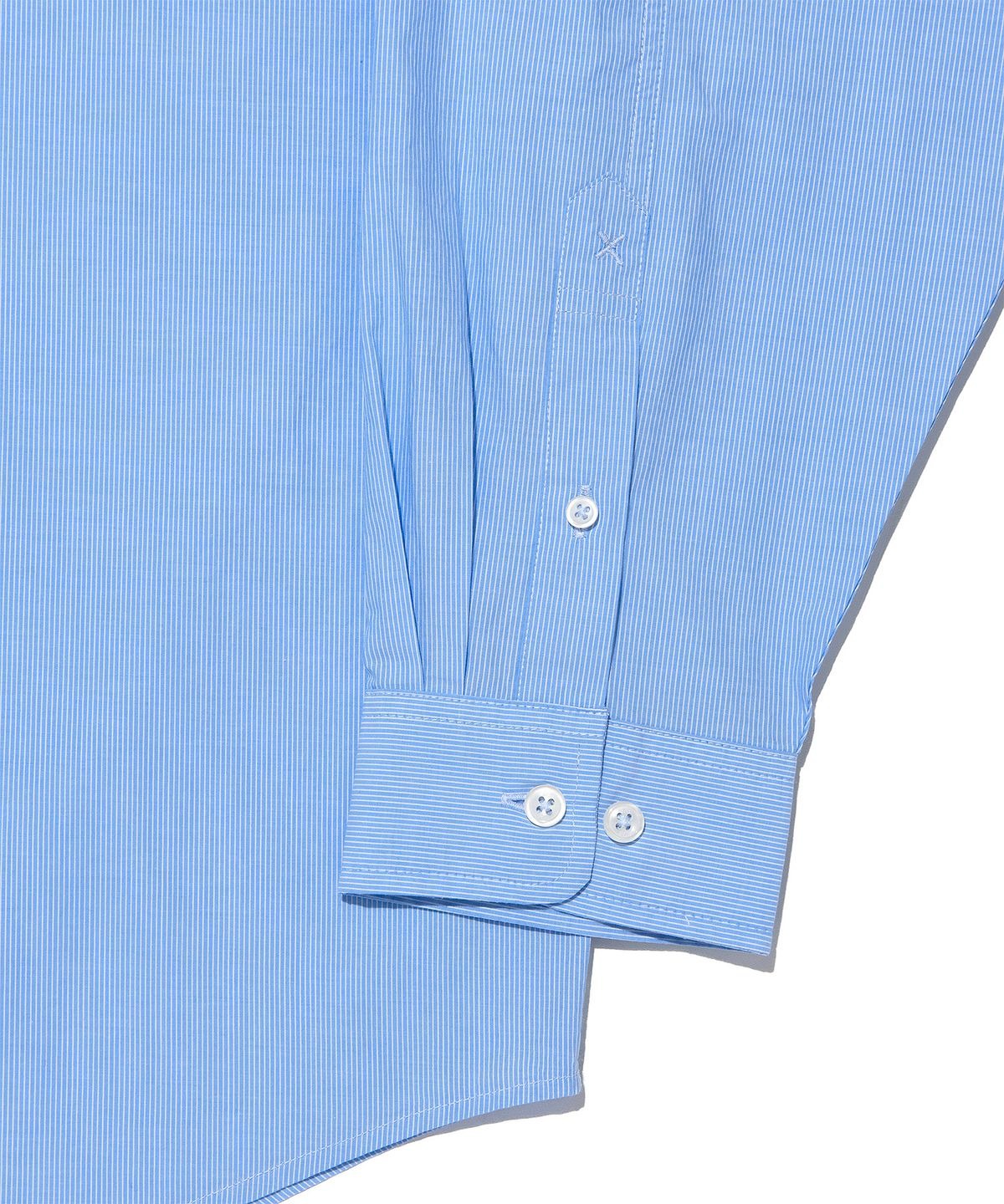 ★[BOYNEXTDOOR Taesan Worn] 【LEE】House Logo Poplin Shirt Blue