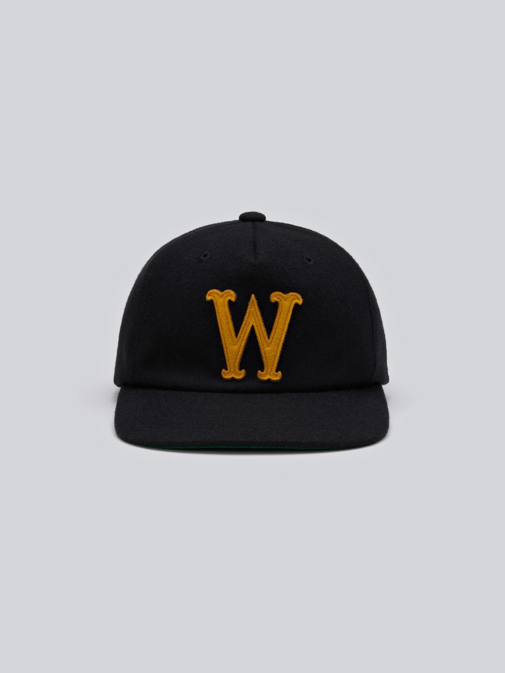 25FW_NONYMOUS AA WOOL MELTON ON FIELD CAP - BLACK (ABNHBC0010BK)