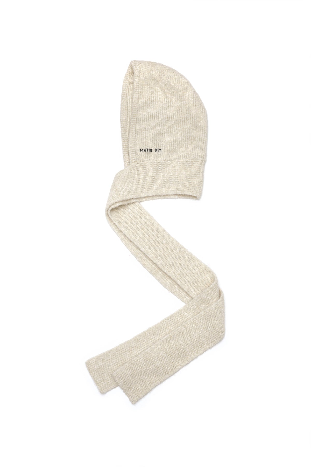 HAND LOGO STITCH BALACLAVA IN BEIGE