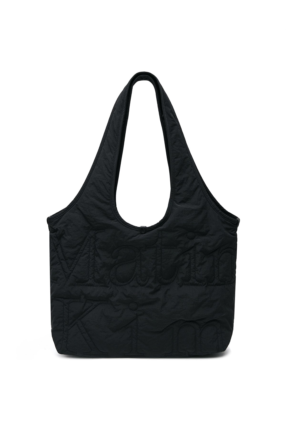 MATIN LOGO QUILTING ECOBAG IN BLACK