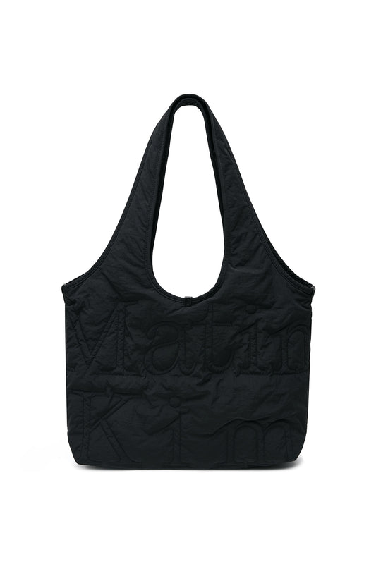 MATIN LOGO QUILTING ECOBAG IN BLACK