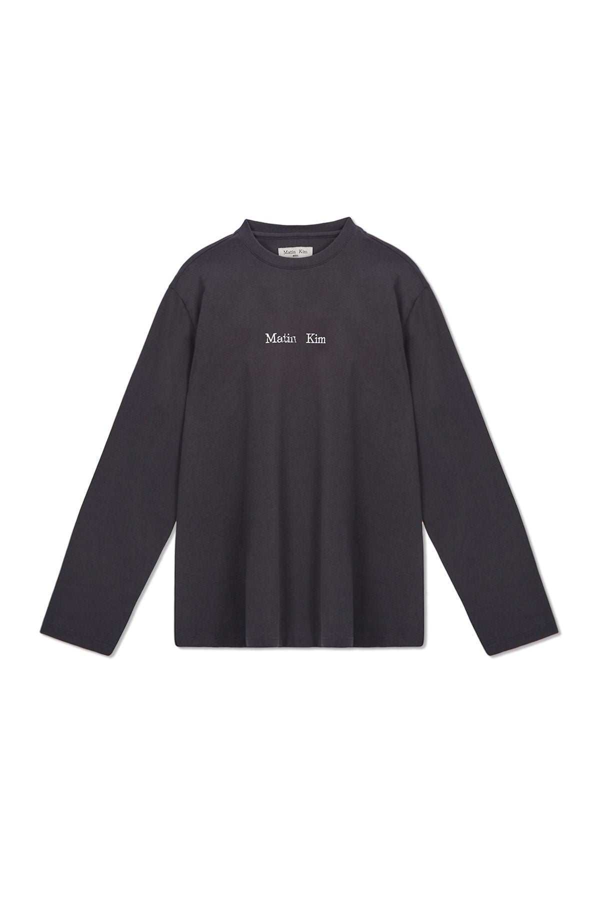 HANGEUL LOGO BIG ARCHIVE LONG SLEEVE IN DARK NAVY