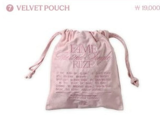 RIIZE PHOTO EXHIBITION [Silence: Inside the Fame] MD -preorder- ⑦VELVET POUCH