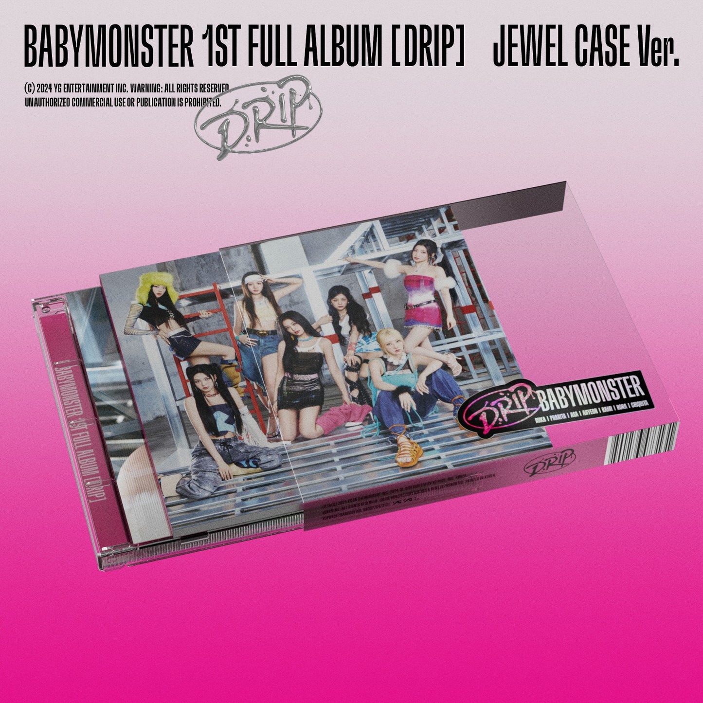 BABYMONSTER 1st FULL ALBUM [DRIP] JEWEL CASE Ver. - YG SELECT