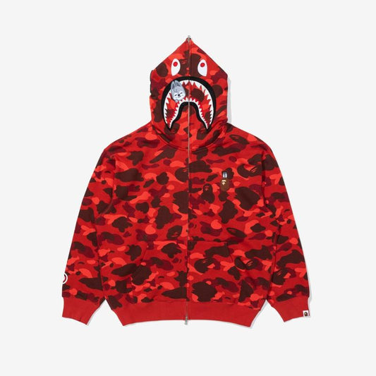 BAPE X Stray Kids Wolf Chan SHARK FULL ZIP HOODIE M (Bang Chan)