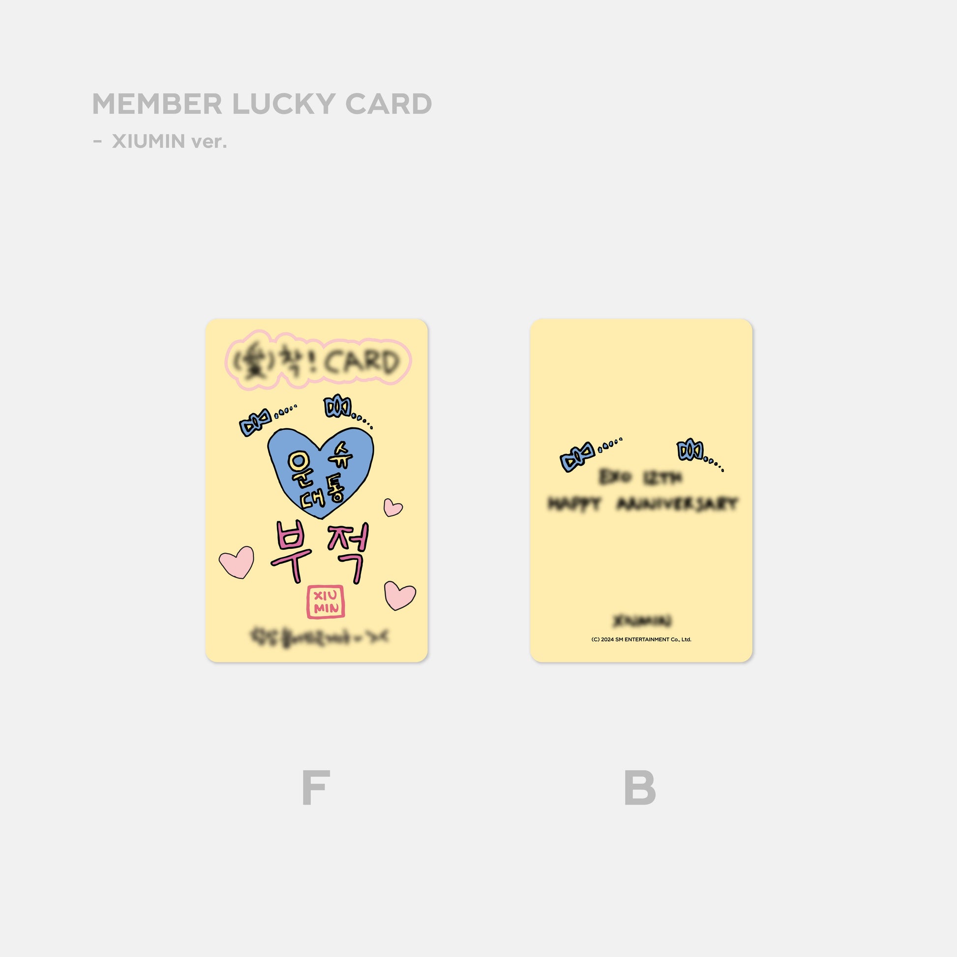 LUCKY CARD SET - EXO 12th Anniversary MD