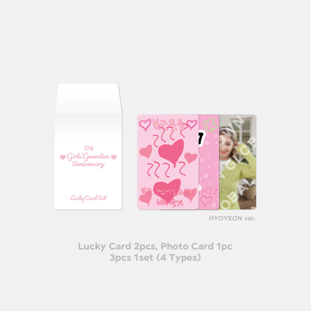 LUCKY CARD SET - Girls' Generation 17th Anniversary MD