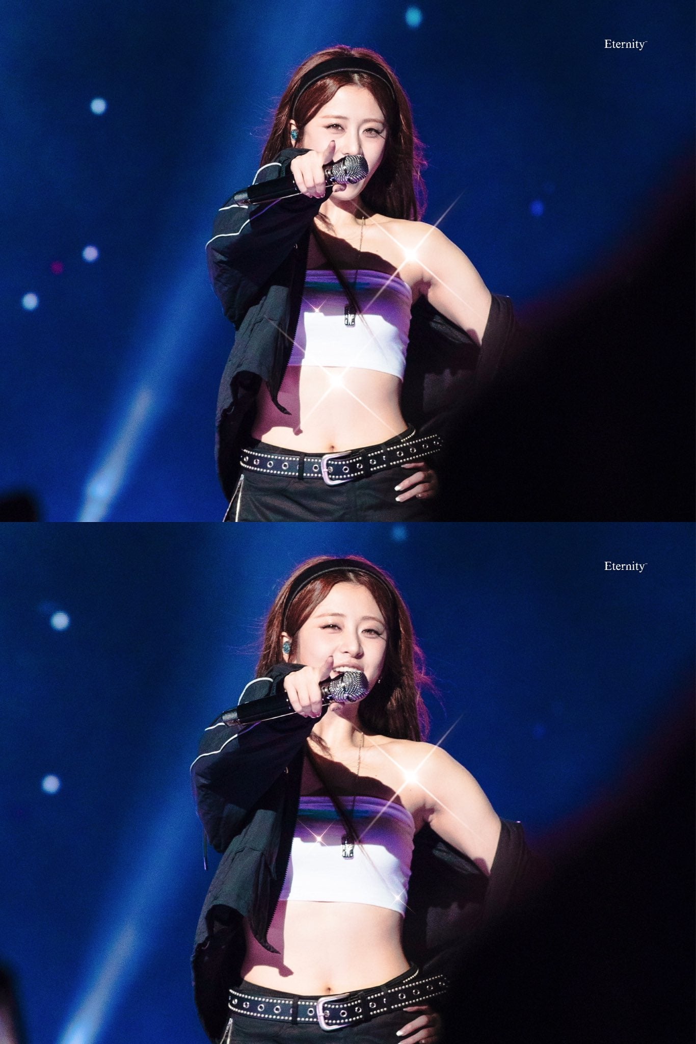 ★[LE SSERAFIM Yunjin Worn] 【LUVISTRUE】SM STUD BELT(BLACK)