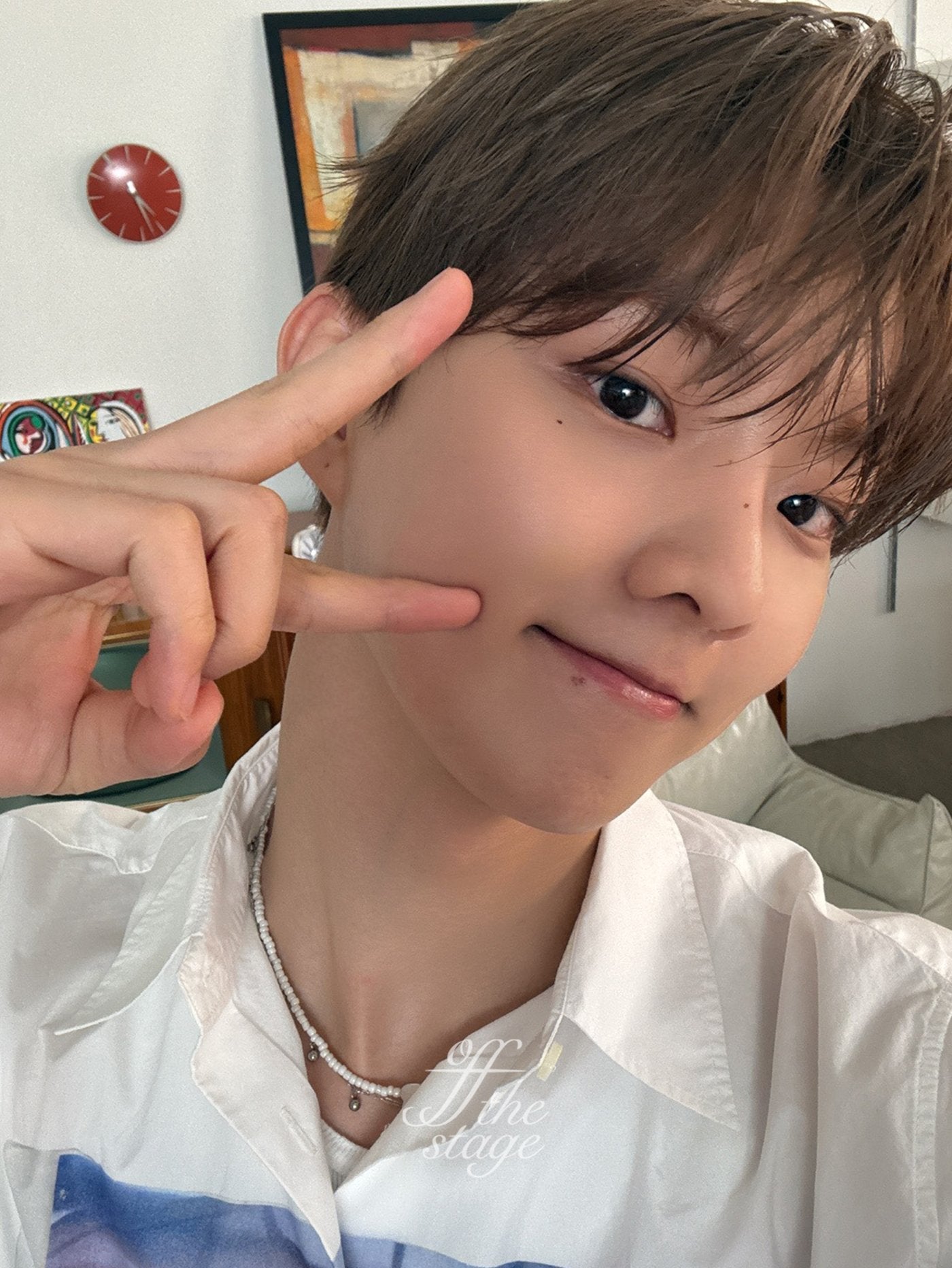 ★[THE BOYZ Q Worn] 【ALMOSTBLUE】Kitty Pearl Necklace