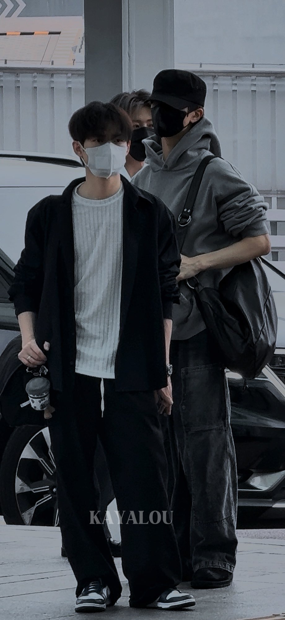 ★[NCT Jisung Worn] 【TRAVEL】Washing Carpenter Denim Pants Charcoal