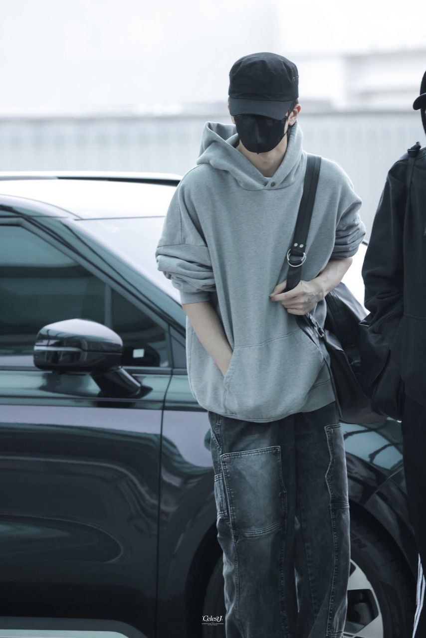 ★[NCT Jisung Worn] 【TRAVEL】Washing Carpenter Denim Pants Charcoal