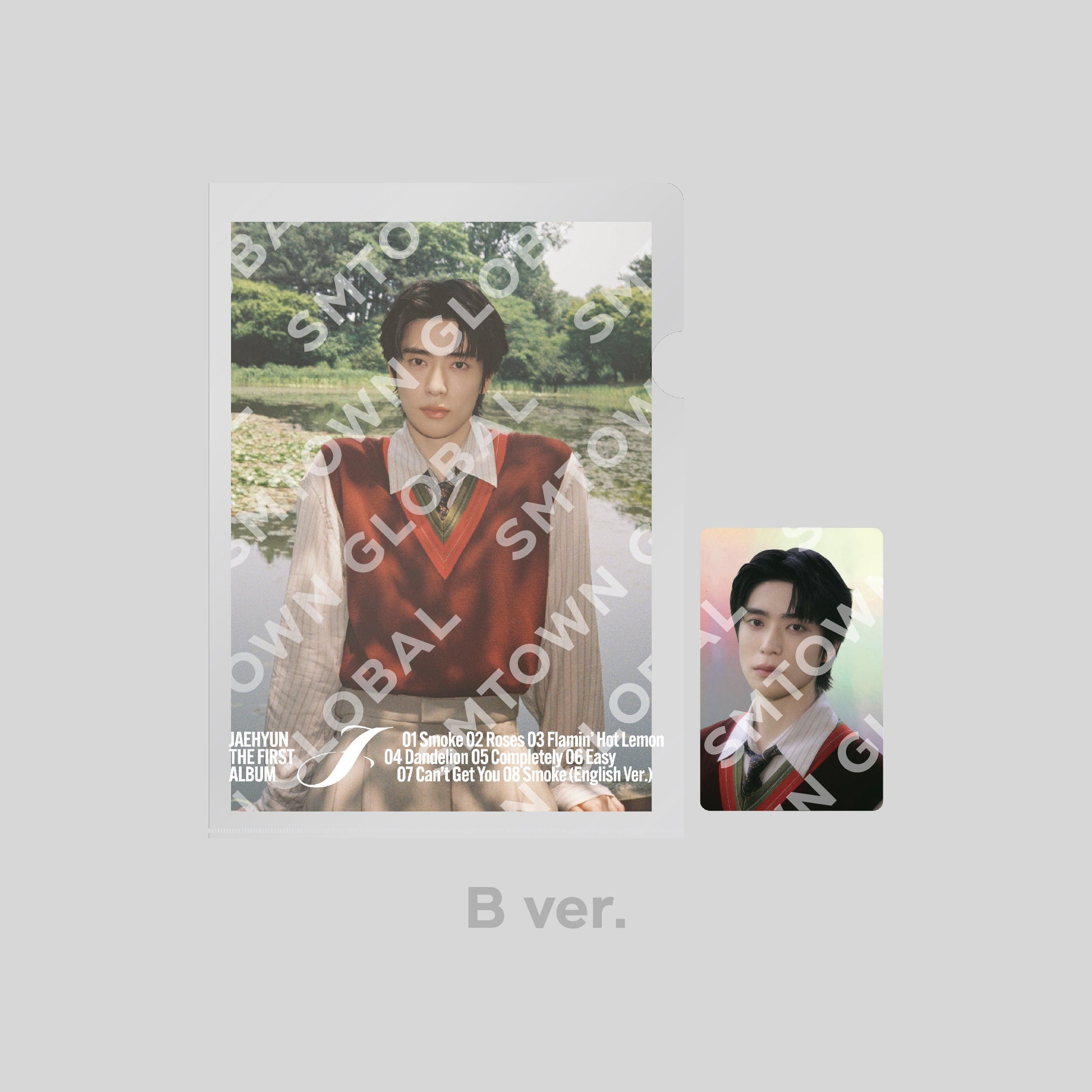 POSTCARD + HOLOGRAM PHOTO CARD SET - JAEHYUN 'J - The 1st Album' MD