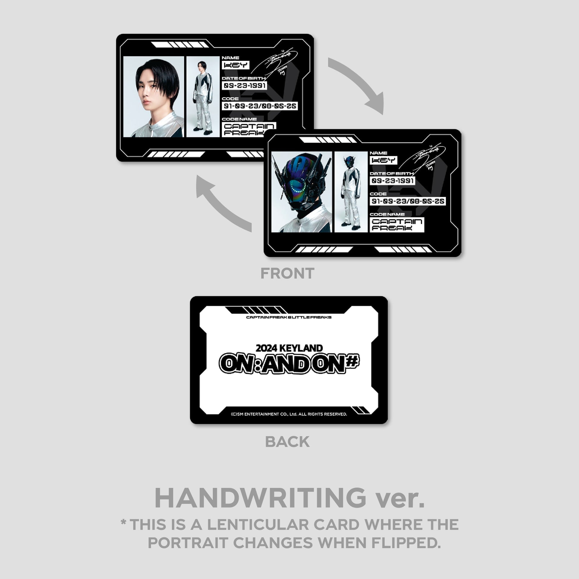 LENTICULAR ID CARD +  DECO STICKER SET - 2024 KEYLAND ON : AND ON <#> MD