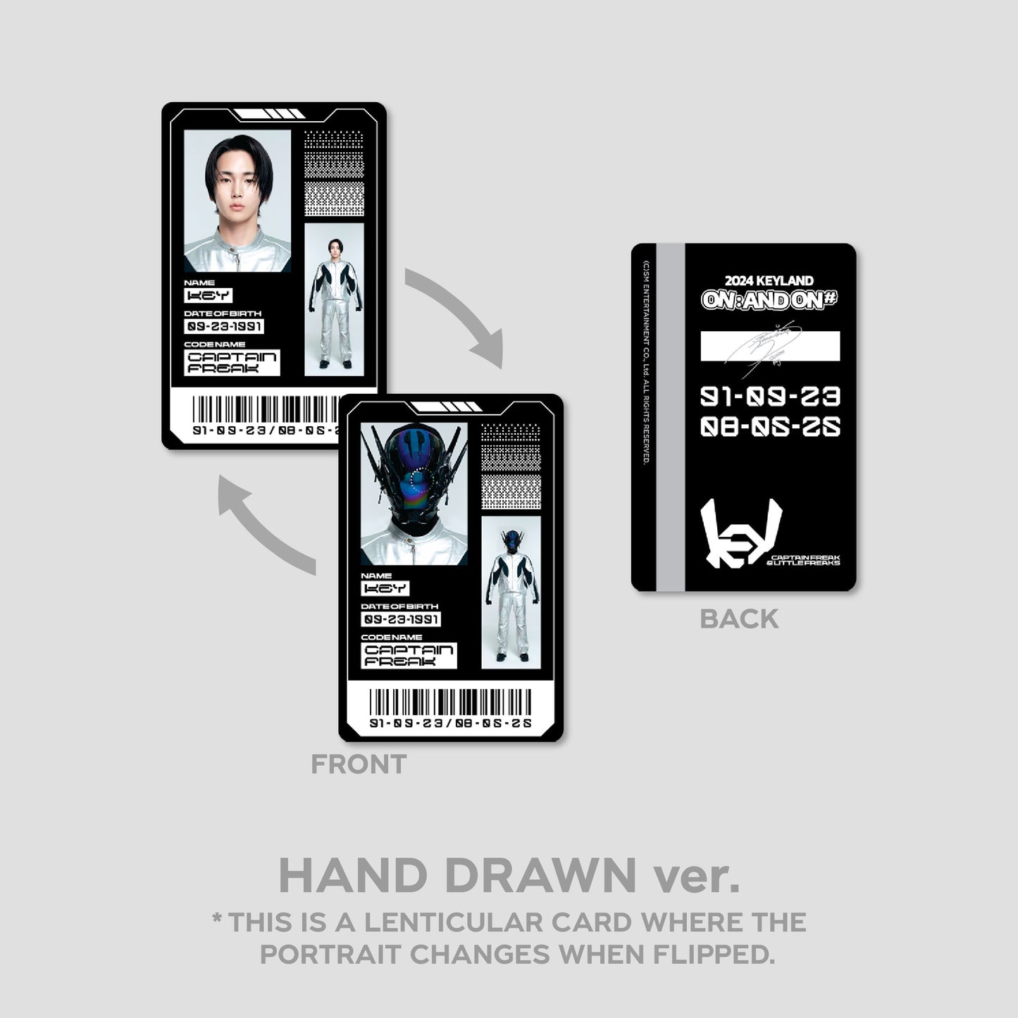 LENTICULAR ID CARD +  DECO STICKER SET - 2024 KEYLAND ON : AND ON <#> MD