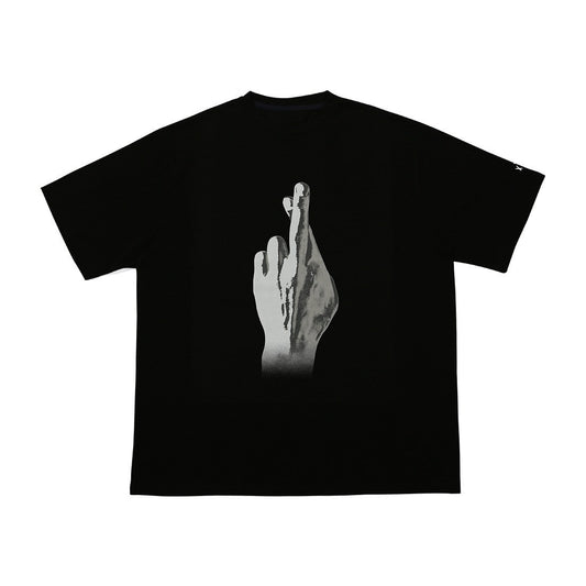 XACADEMY OVERFIT T-SHIRTS_BLACK - YG SELECT