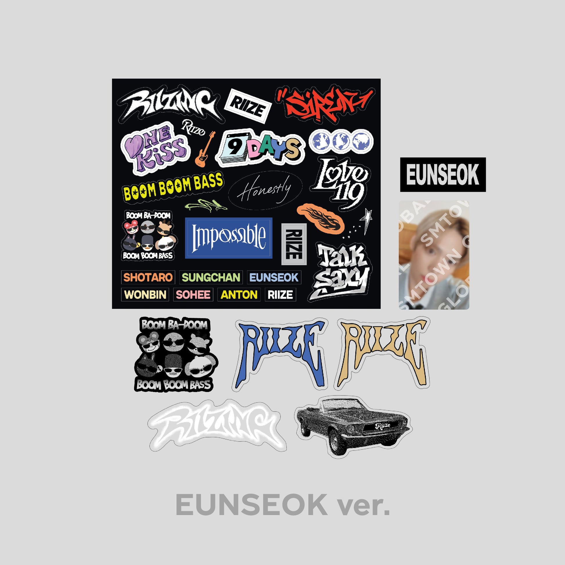 REMOVABLE LAPTOP DECO STICKER SET - RIIZE 'RIIZING - The 1st Mini Album' MD
