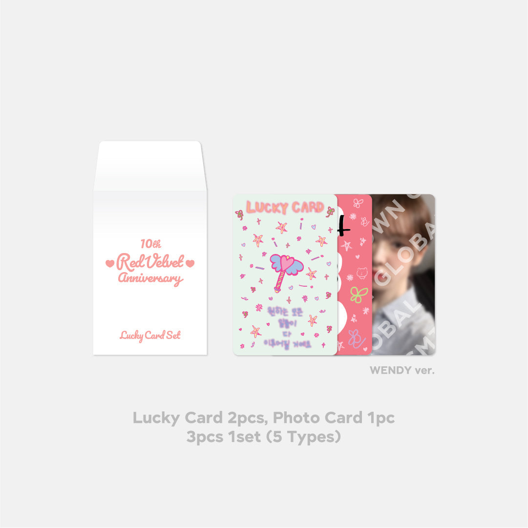 LUCKY CARD SET - Red Velvet 10th Anniversary MD