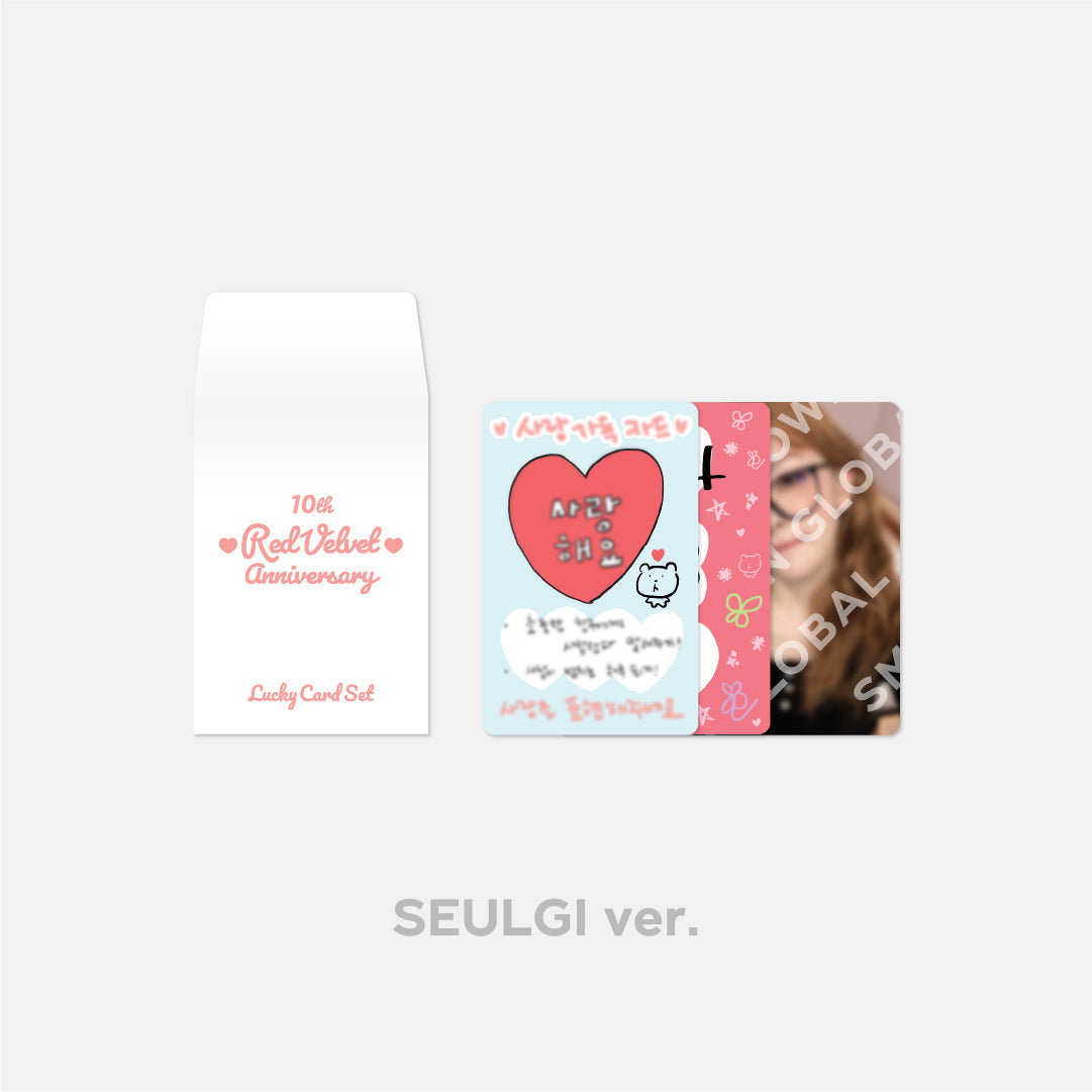 LUCKY CARD SET - Red Velvet 10th Anniversary MD