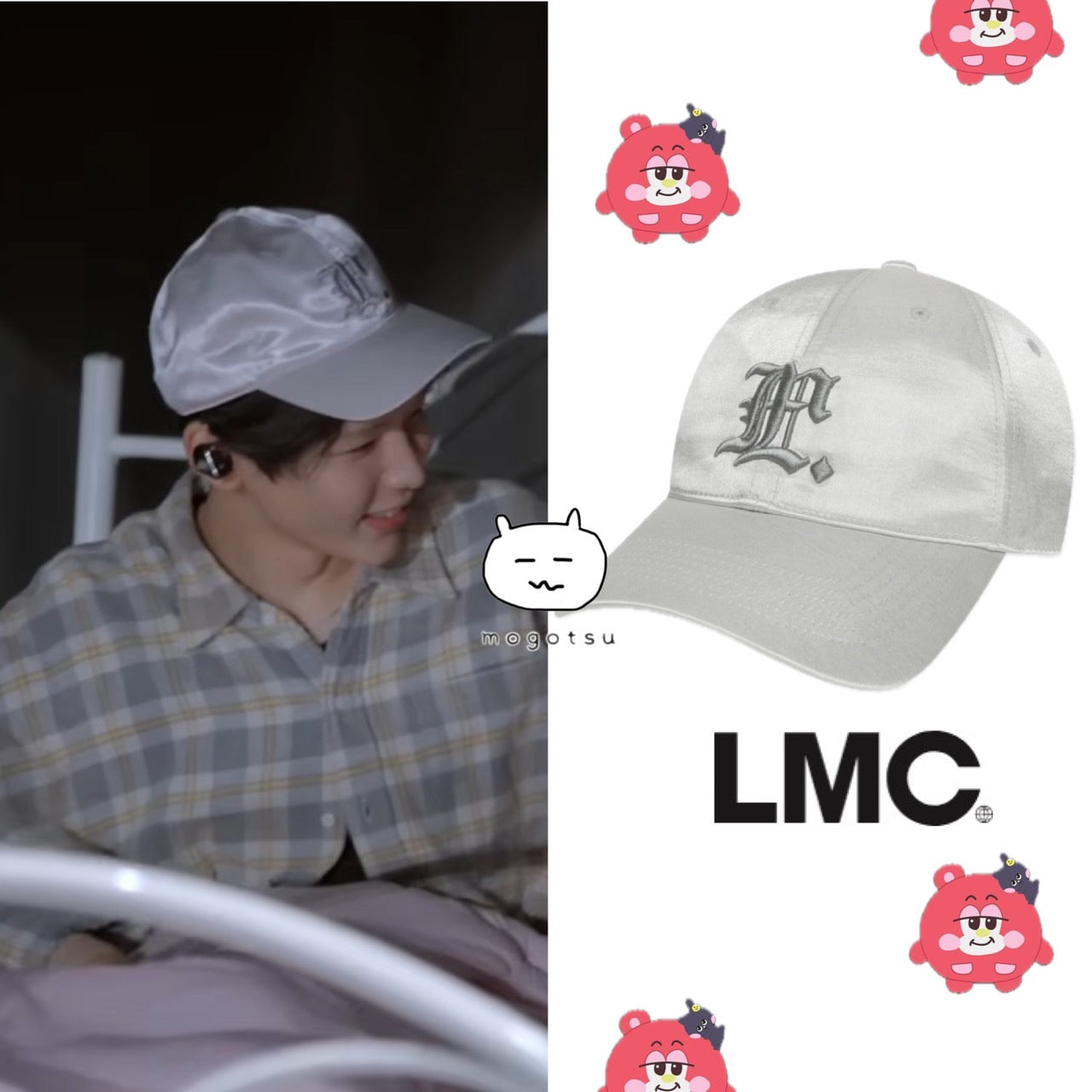 ★[RIIZE Shotaro Worn] 【LMC】GOTHIC SATIN 6PANEL CAP