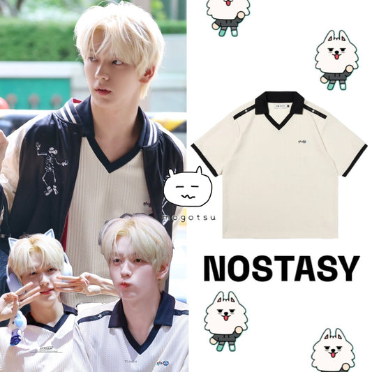 ★[TOMORROW X TOGETHER Subin Worn] 【NOSTASY】FLORAL LOGO POLO