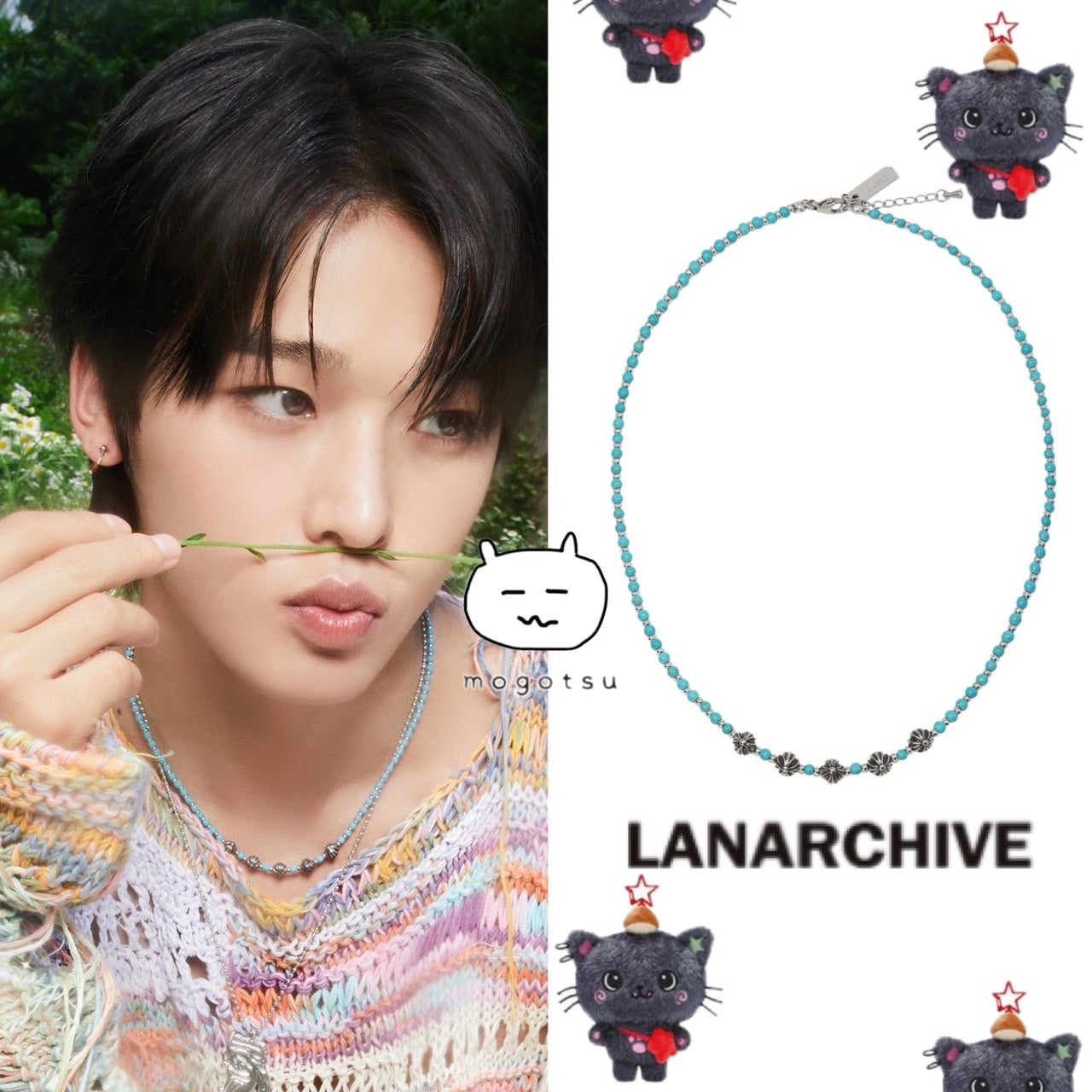 ★[NCT RIKU Worn] 【LANARCHIVE】[1176] Lagoon Chromix Necklace