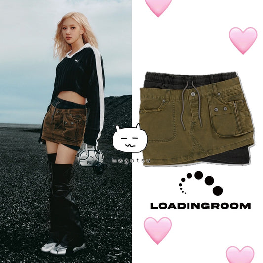 ★[BLACKPINK ROSÉ Worn] 【LOADINGROOM】STRANGE SKIRT