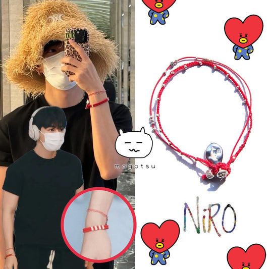 ★[BTS V Taehyung Worn] 【NIRO】CAREN SiLVER DOLPHiN BRACELET #121