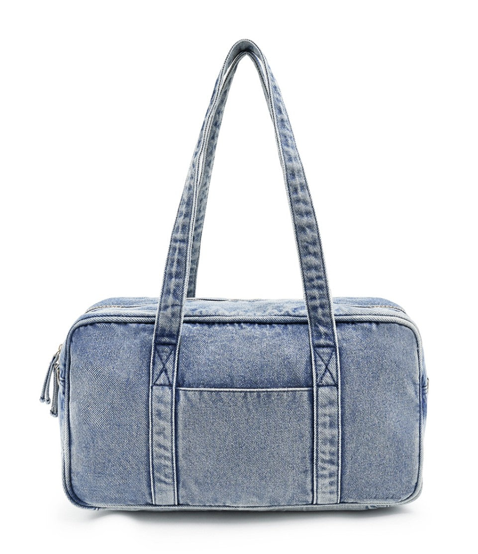 ★[Hearts2Hearts Carmen Worn] 【ODDSTUDIO】Odd signature denim duffel bag