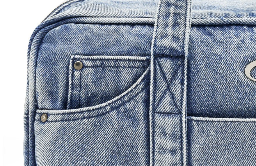 ★[Hearts2Hearts Carmen Worn] 【ODDSTUDIO】Odd signature denim duffel bag