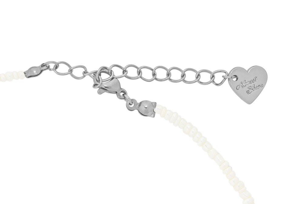 ★[THE BOYZ Q Worn] 【ALMOSTBLUE】Kitty Pearl Necklace
