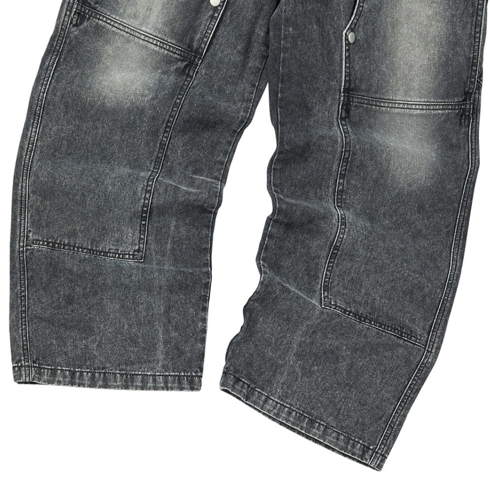 ★[NCT Jisung Worn] 【TRAVEL】Washing Carpenter Denim Pants Charcoal