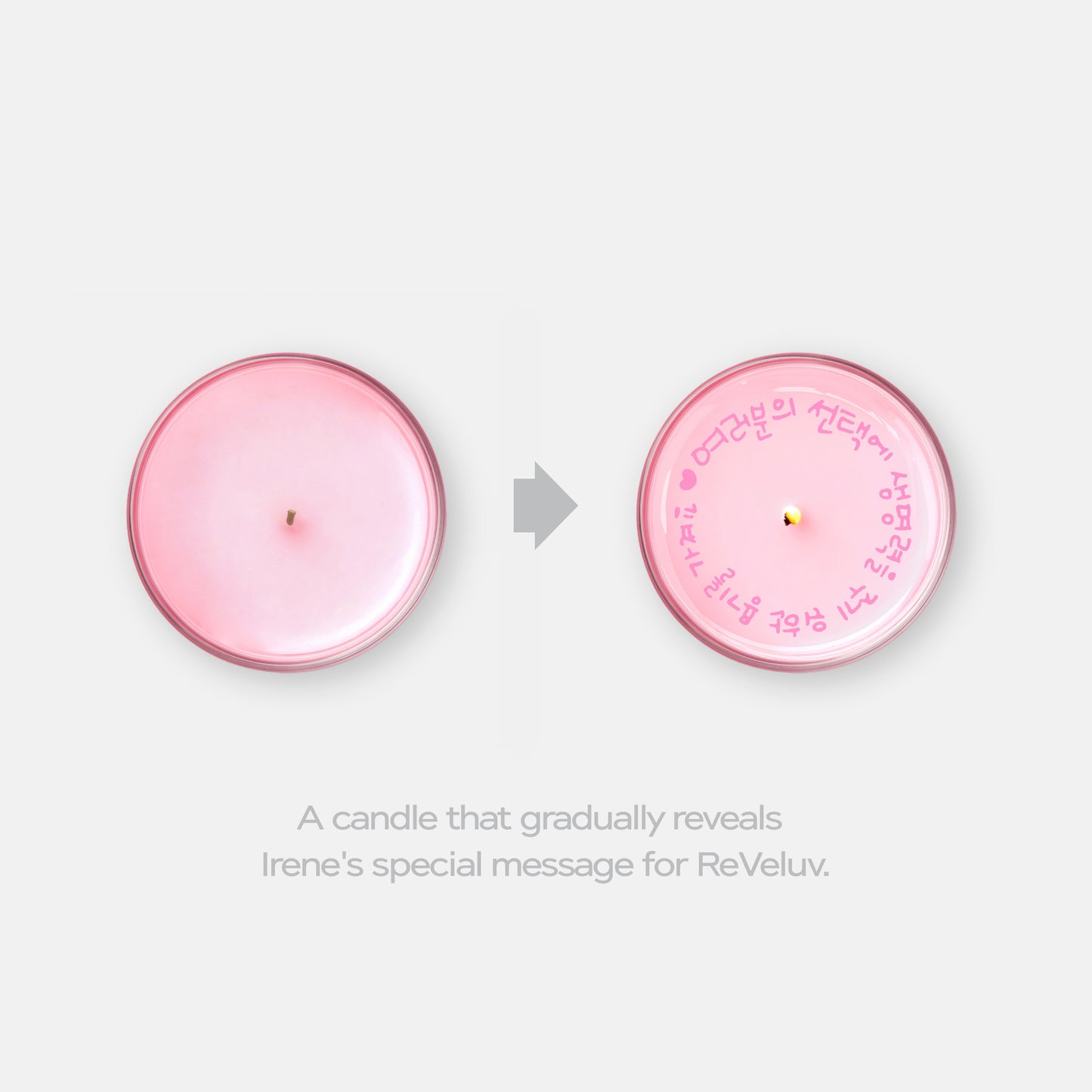 SECRET MESSAGE CANDLE SET - IRENE 'Like A Flower - The 1st Mini Album' MD