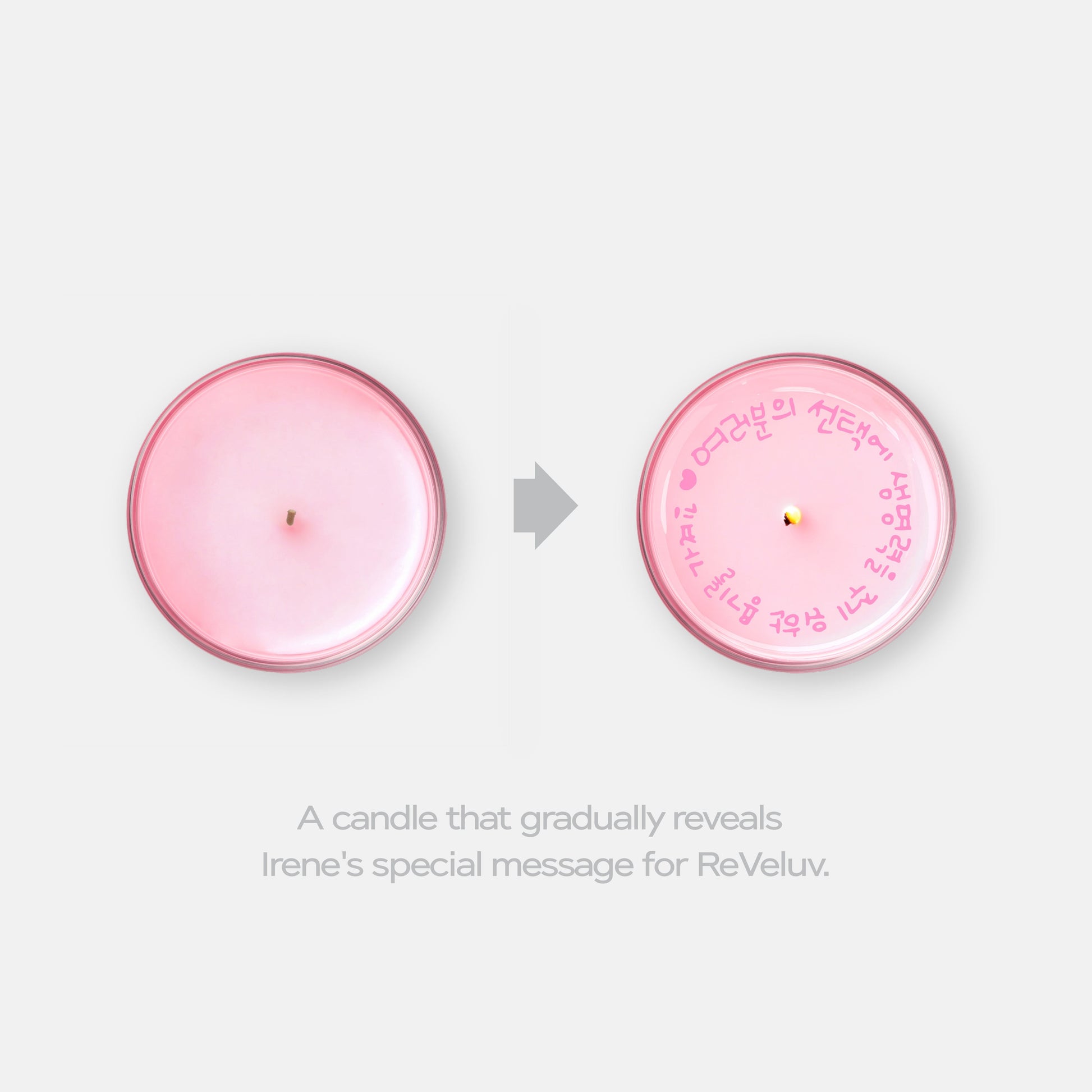 SECRET MESSAGE CANDLE SET - IRENE 'Like A Flower - The 1st Mini Album' MD