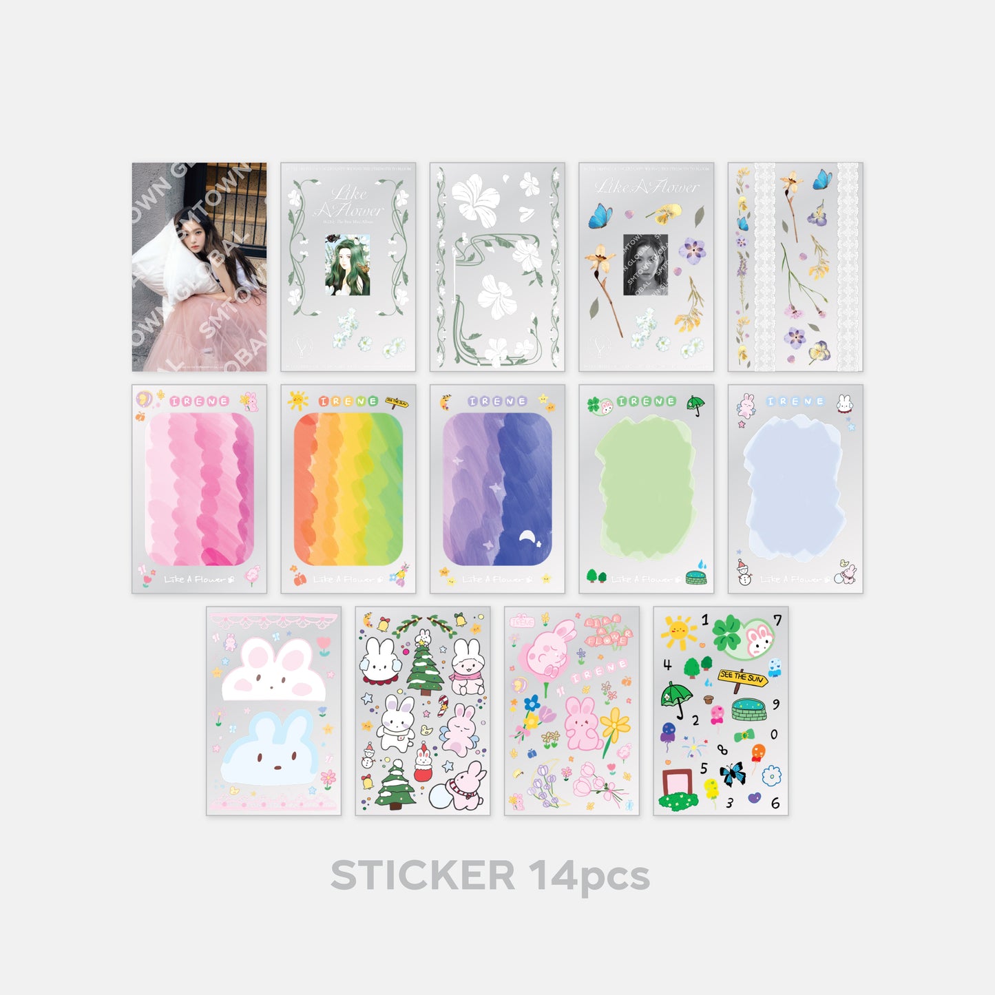 TIN CASE & STICKER BOOK SET - IRENE 'Like A Flower - The 1st Mini Album' MD