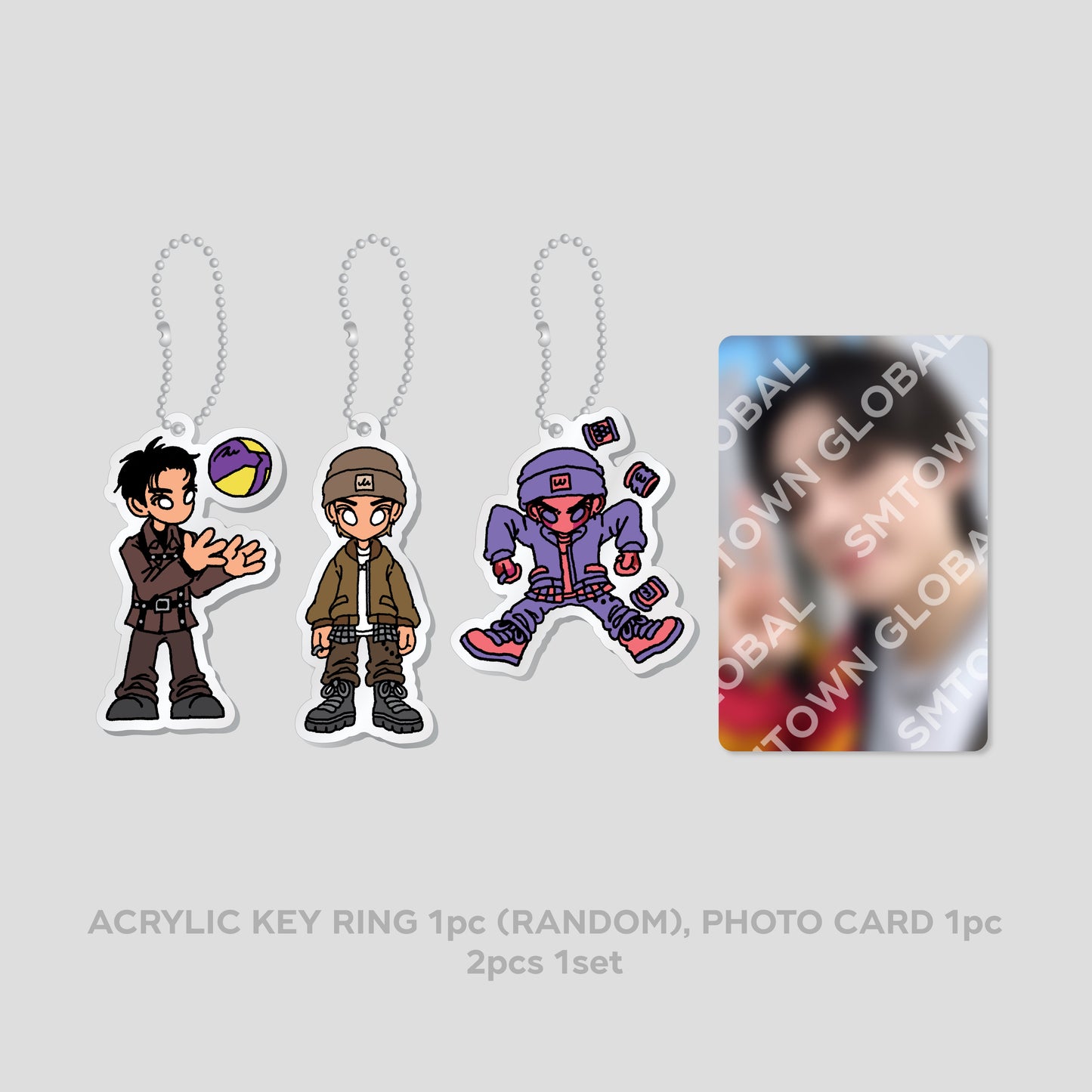 RANDOM ACRYLIC KEY RING SET - WayV 'FREQUENCY - The 6th Mini Album' MD