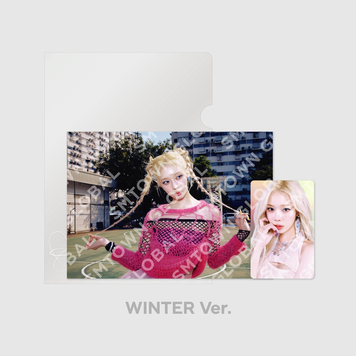 POSTCARD + HOLOGRAM PHOTO CARD SET - aespa 'Armageddon : The Mystery Circle' POP-UP MD