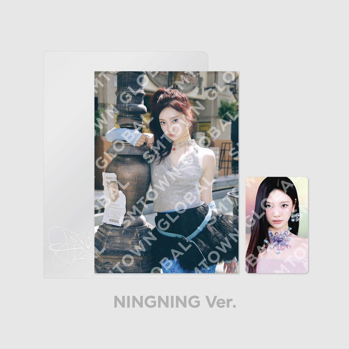 POSTCARD + HOLOGRAM PHOTO CARD SET - aespa 'Armageddon : The Mystery Circle' POP-UP MD
