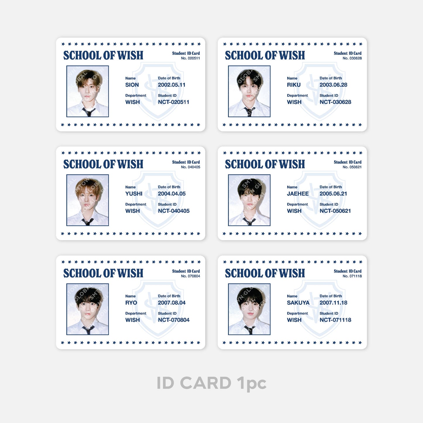 PHOTO CARD COLLECT BOOK SET - NCT WISH : SCHOOL of WISH