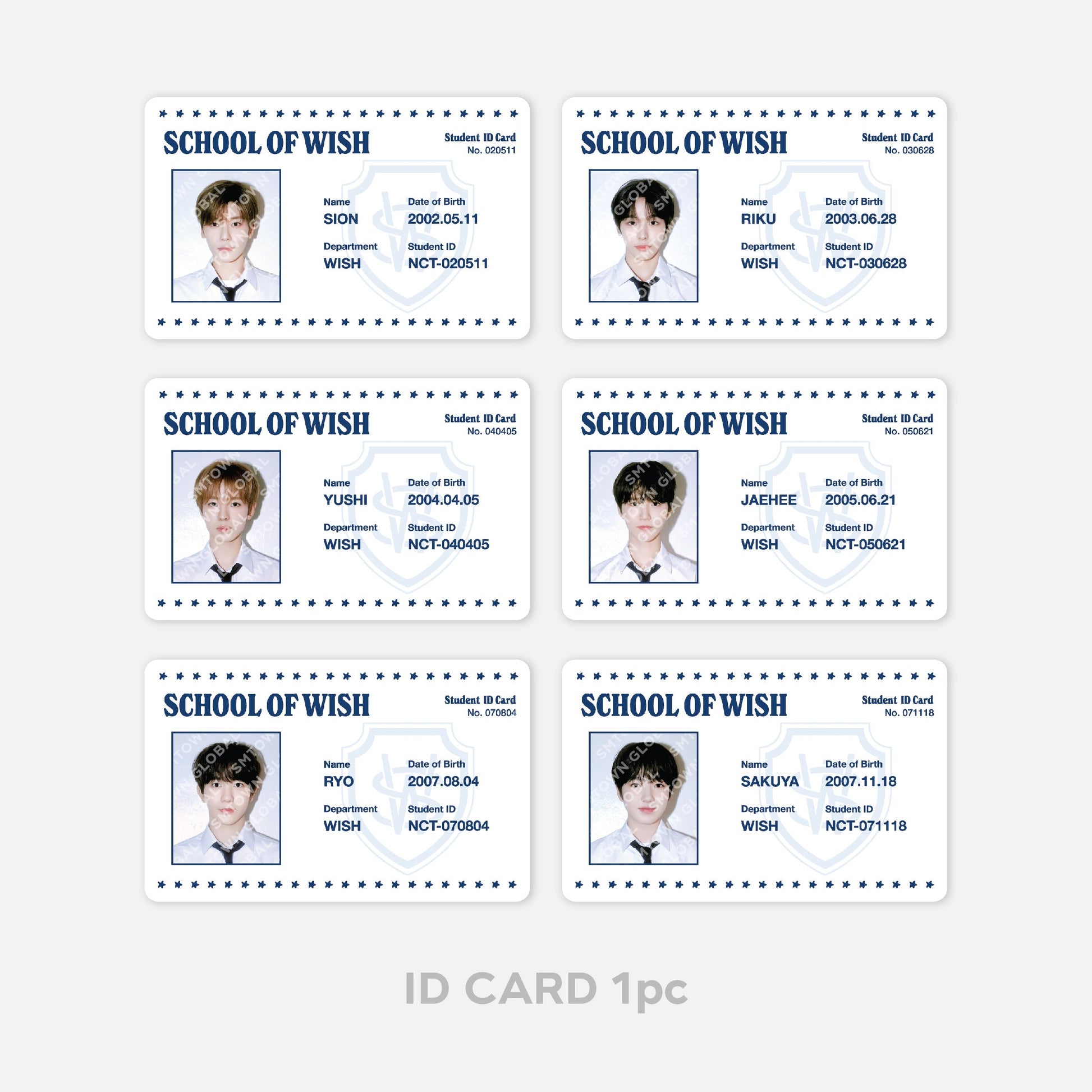 PHOTO CARD COLLECT BOOK SET - NCT WISH : SCHOOL of WISH