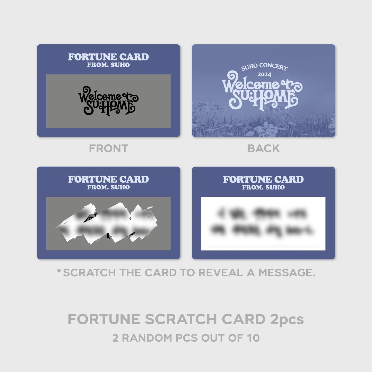 FORTUNE SCRATCH SET - 2024 SUHO CONCERT 'SU : HOME' MD
