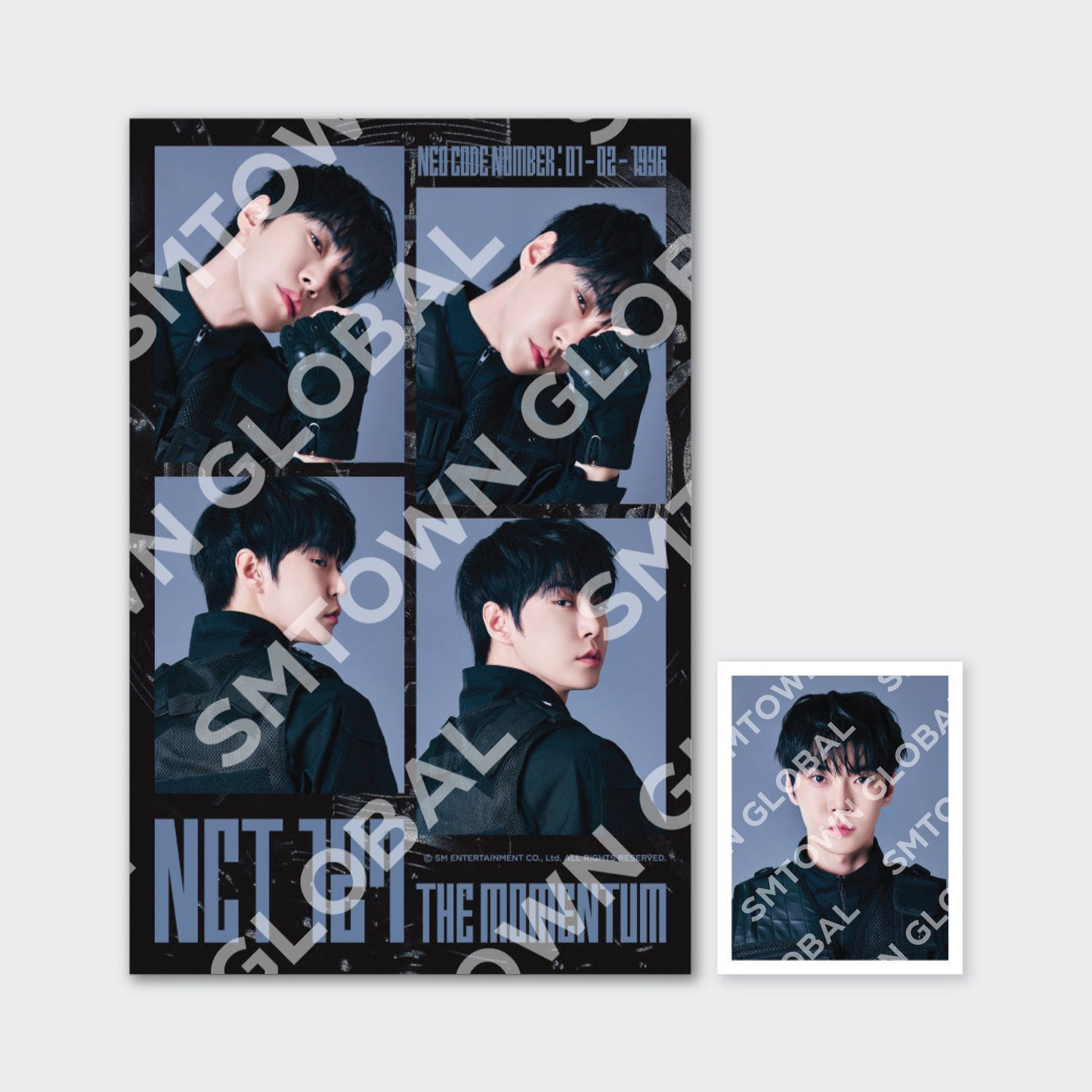 4 CUT PHOTO + ID PHOTO SET - NCT 127 4TH TOUR 'NEO CITY  SEOUL - THE MOMENTUM' MD