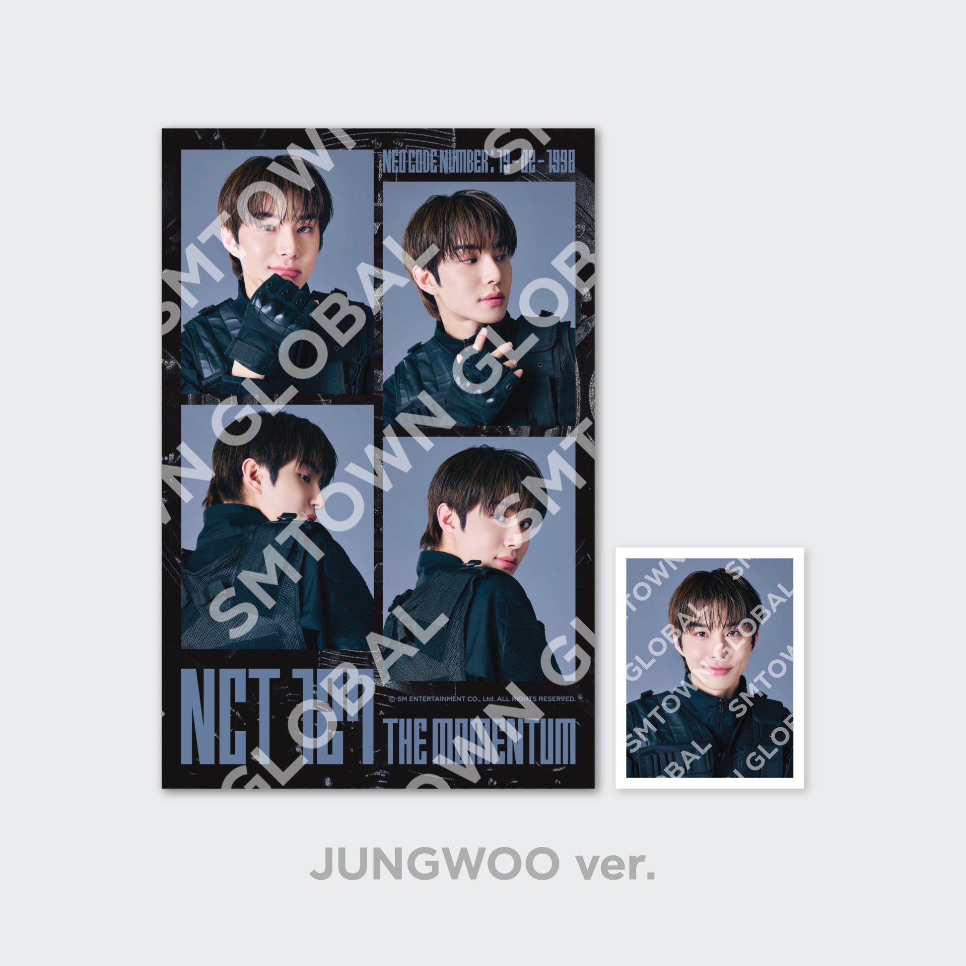4 CUT PHOTO + ID PHOTO SET - NCT 127 4TH TOUR 'NEO CITY  SEOUL - THE MOMENTUM' MD