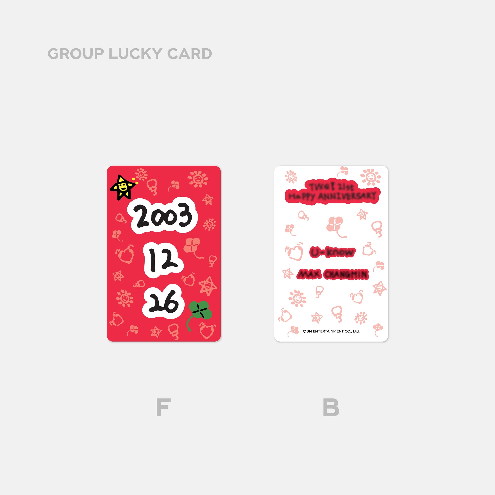 LUCKY CARD SET - TVXQ! 21st Anniversary MD