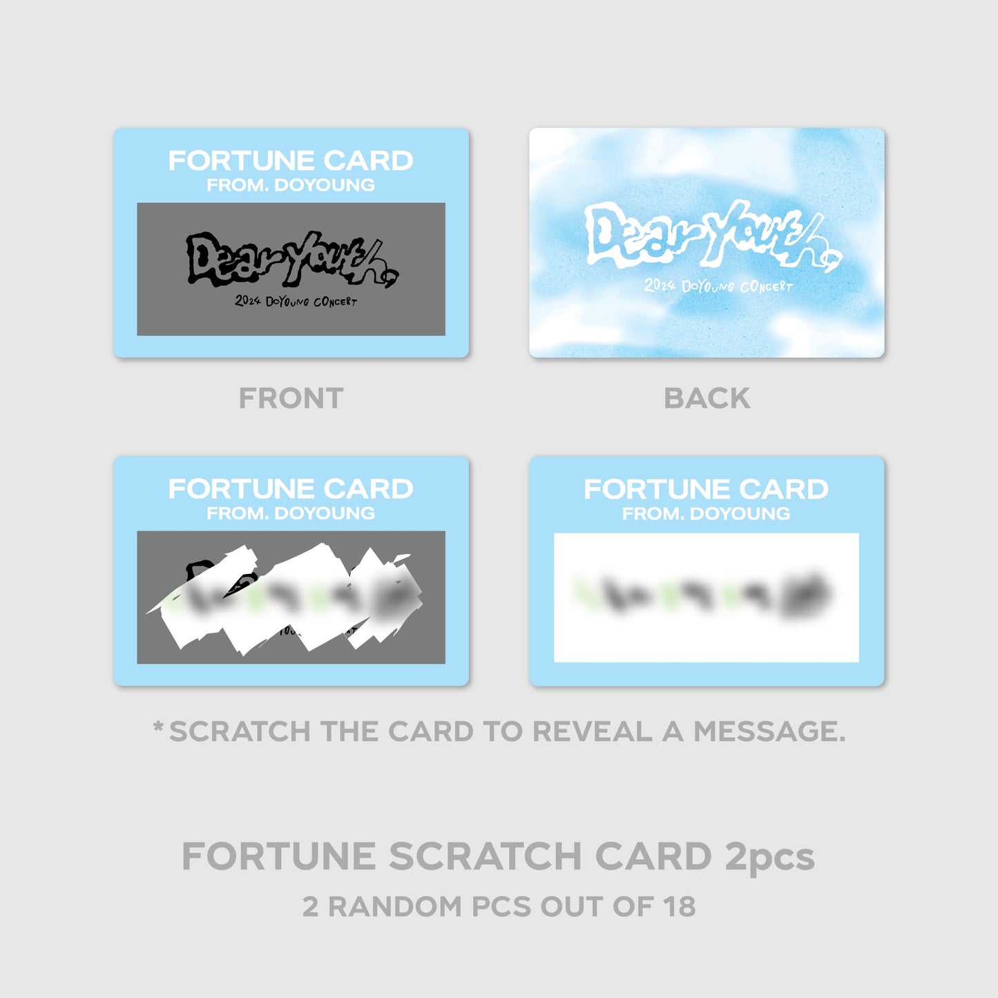 FORTUNE SCRATCH CARD SET - 2024 DOYOUNG CONCERT [ Dear Youth, ] MD